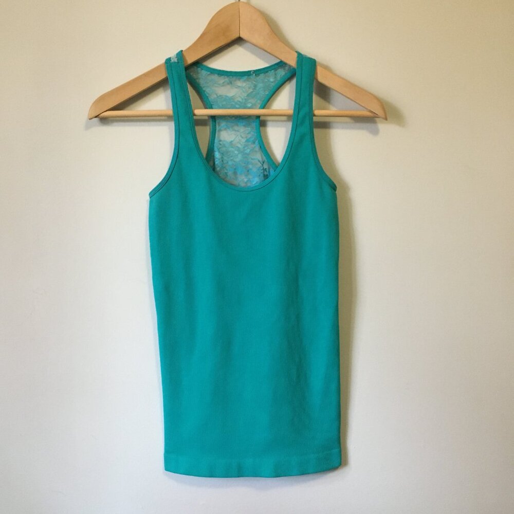 Y2K Vintage Fairy Grunge Floral Lace Back Tank Top